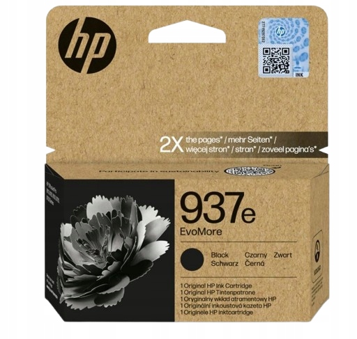 Atramentová kazeta HP EvoMore 937E 4S6W9NE čierna